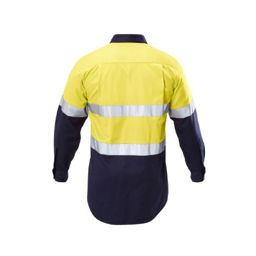 Picture of HI VIS 2TONE DRILL L/SL TAPED SHIRT